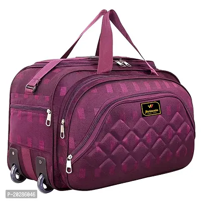 Carry-On Nylon 60 liters Waterproof Strolley Duffle Bag- 2 Wheels - Luggage Bag- For Men  Women