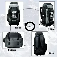 Adventure Series Waterproof Trekking, Hiking, Travel Bag with Shoe Compartment Rucksack - 60L-thumb2