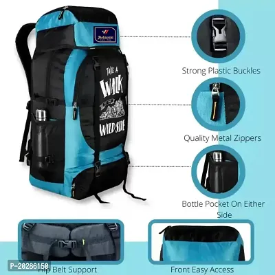 Adventure Series Waterproof Trekking Hiking Travel Bag with Shoe Compartment Rucksack - 60-thumb5