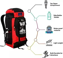 Adventure Series Waterproof Trekking, Hiking, Travelling Bag with Shoe Compartment Rucksack - 60-thumb1