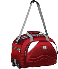 60 L Strolley Duffel Bag - Unisex Expandable Waterproof Polyester Lightweight 60 L Luggage Travel Duffel Bag with 2 Wheels Large Capacity-thumb4