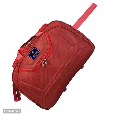Carry-On Nylon 60 liters Waterproof Strolley Duffle Bag- 2 Wheels - Luggage Bag- For Men  Women-thumb5
