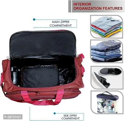 60 liters Travel Bags, Waterproof Strolley Duffle Bag with Wheels - Luggage Bag-thumb4