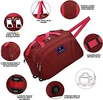 60 liters Travel Bags, Waterproof Strolley Duffle Bag with Wheels - Luggage Bag-thumb2