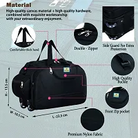 Carry-On Nylon 60 liters Waterproof Strolley Duffle Bag- 2 Wheels - Luggage Bag- For Men  Women-thumb2