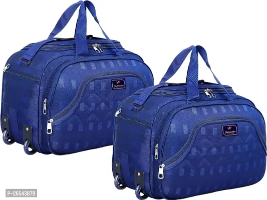 60 liters Combo Travel Bags, Waterproof Strolley Duffle Bag with Wheels - Luggage Bag