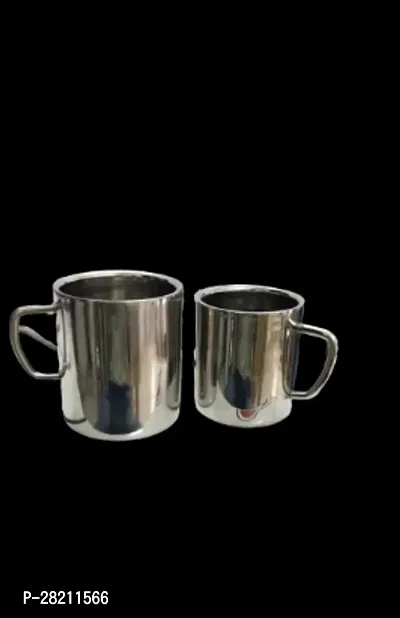 Classy Steel Tea Mug Pack of 2