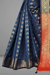 Classic Art Silk Jacquard Saree With Blouse Piece-thumb4