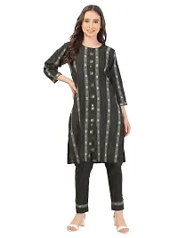 Classic Khadi Cotton Printed Kurta, Bottom and Dupatta Set for Women-thumb2