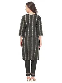 Classic Khadi Cotton Printed Kurta, Bottom and Dupatta Set for Women-thumb3