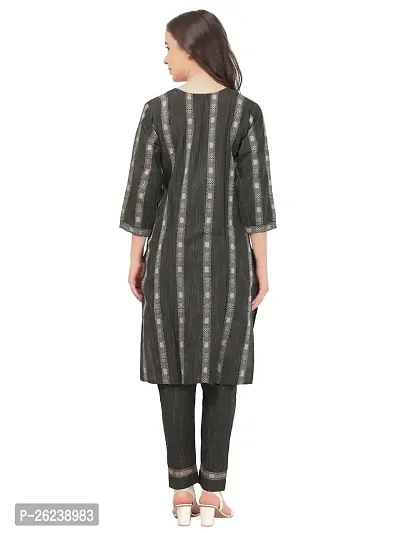 Classic Khadi Cotton Printed Kurta, Bottom and Dupatta Set for Women-thumb4