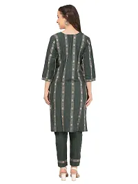 Classic Khadi Cotton Printed Kurta, Bottom and Dupatta Set for Women-thumb3