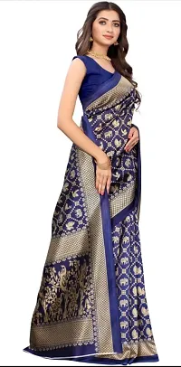 Classic Art Silk Woven Saree with Blouse piece-thumb3