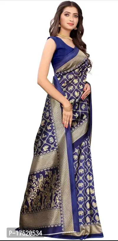 Classic Art Silk Woven Saree with Blouse piece-thumb4