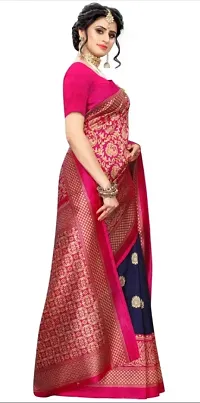 Classic Art Silk Woven Saree with Blouse piece-thumb2