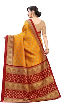 Misha trending Litchi Silk designer sarees with blouse Piece-thumb1