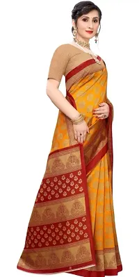 Misha trending Litchi Silk designer sarees with blouse Piece-thumb2