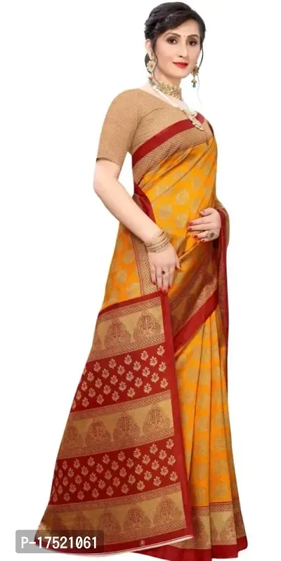 Misha trending Litchi Silk designer sarees with blouse Piece-thumb3