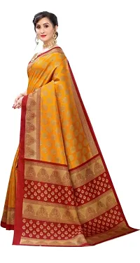 Misha trending Litchi Silk designer sarees with blouse Piece-thumb3