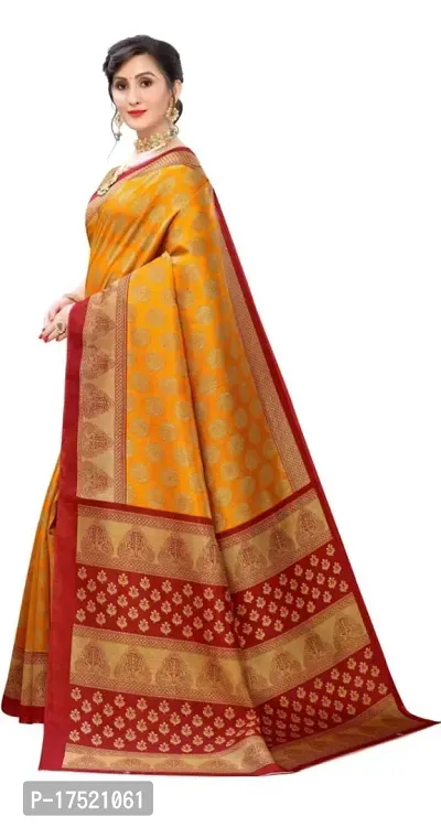 Misha trending Litchi Silk designer sarees with blouse Piece-thumb4