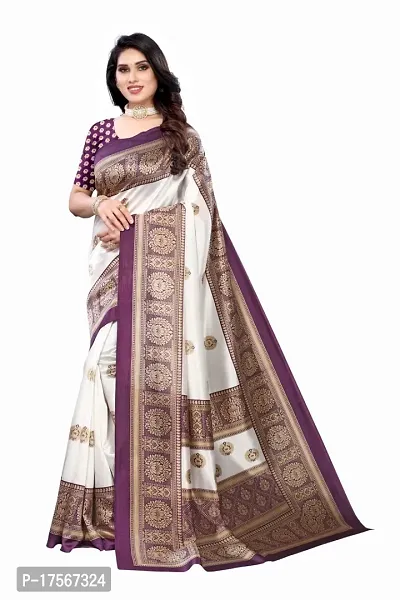 Classic Art Silk Woven Saree with Blouse piece-thumb0