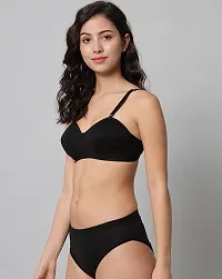 Black Bra panty Set-thumb2