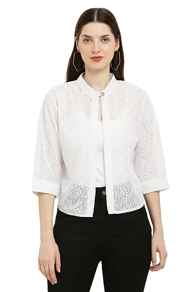 Trendy Lace Shrug For Women