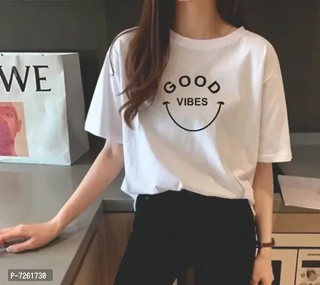 Good vibes loose fit trendy tshirts