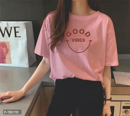 Good vibes loose fit trendy tshirts-thumb0