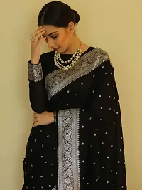 Latest Beautiful Cotton Saree with Blouse piece-thumb1