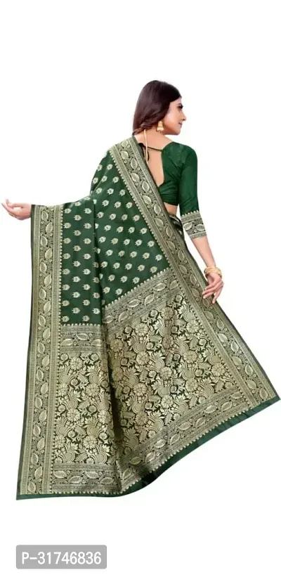 Latest Beautiful Cotton Saree with Blouse piece-thumb2