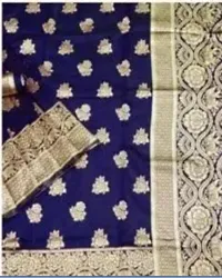 Latest Beautiful Cotton Saree with Blouse piece-thumb2