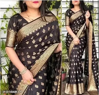 Latest Beautiful Cotton Saree with Blouse piece-thumb0