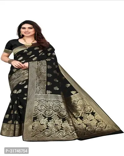 Latest Beautiful Cotton Saree with Blouse piece-thumb0