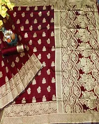 Latest Beautiful Cotton Saree with Blouse piece-thumb2