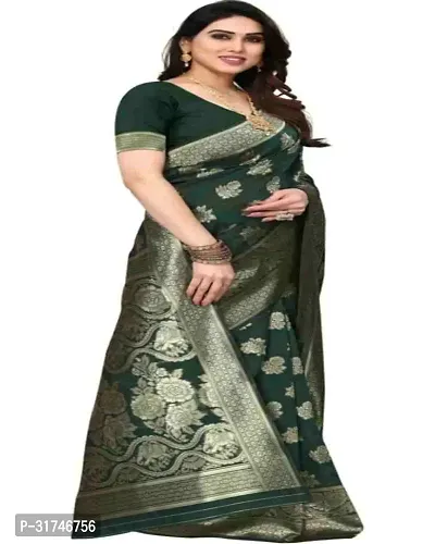 Latest Beautiful Cotton Saree with Blouse piece-thumb3