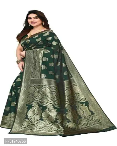 Latest Beautiful Cotton Saree with Blouse piece-thumb0