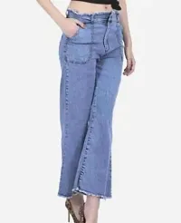 Stylish Denim Solid Jeans for Women-thumb1