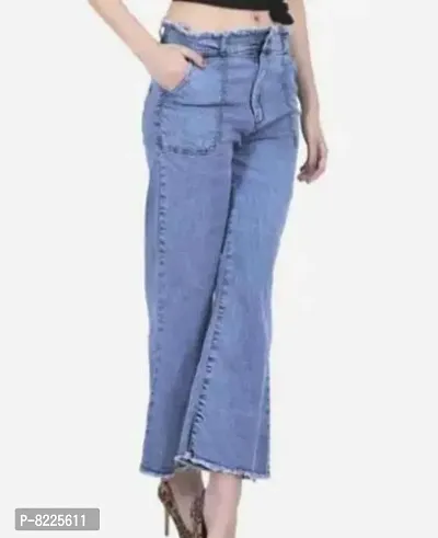 Stylish Denim Solid Jeans for Women-thumb2