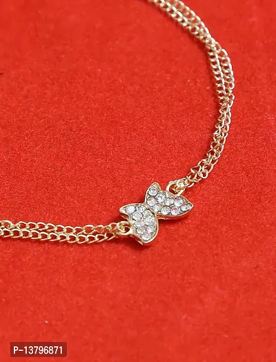 Elegant Multicoloured Oxidised Gold American Diamond Bangles/ Bracelets For Women-thumb4