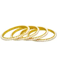 Elegant Multicoloured Oxidised Gold American Diamond Bangles/ Bracelets For Women-thumb1