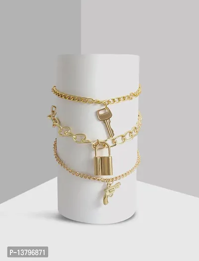 Elegant Multicoloured Oxidised Gold American Diamond Bangles/ Bracelets For Women-thumb3