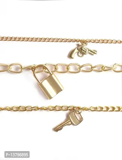 Elegant Multicoloured Oxidised Gold American Diamond Bangles/ Bracelets For Women-thumb2