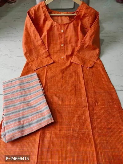 Stylish Cotton Kurta Bottom Set Kurta For Women