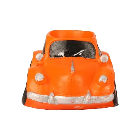 Handmade Resin Orange Car Shaped || Succulent Pot Indoor || Desktop Flower Planter || Home Decor Garden