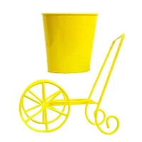 Exotic Metal Cart Pot For Home Office Decoration Yellow-thumb2