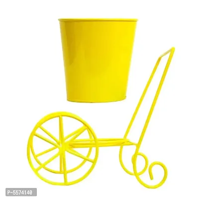 Exotic Metal Cart Pot For Home Office Decoration Yellow-thumb3