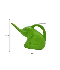 GreyFOX || Plastic Elephant Watering Can Pot Jug Home Garden Patio Lawn Gardening Tool ( Green )-thumb1