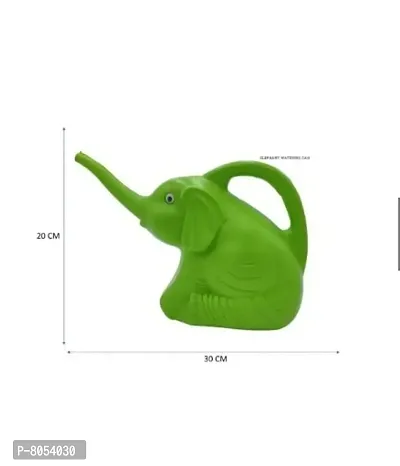 GreyFOX || Plastic Elephant Watering Can Pot Jug Home Garden Patio Lawn Gardening Tool ( Green )-thumb2