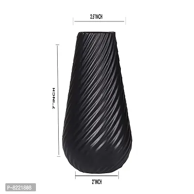 GreyFOX || 100% Virgin Plastic Omega Pot | Set of 1 Planter, (9cm x 6cm x 20cm,)-thumb3